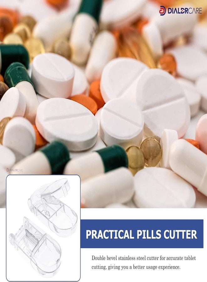 DIALDRCARE قاطع أقراص ديالدركير للأقراص الصغيرة مع علبة تخزين (أبيض - عبوة من قطعة واحدة) - Image 4